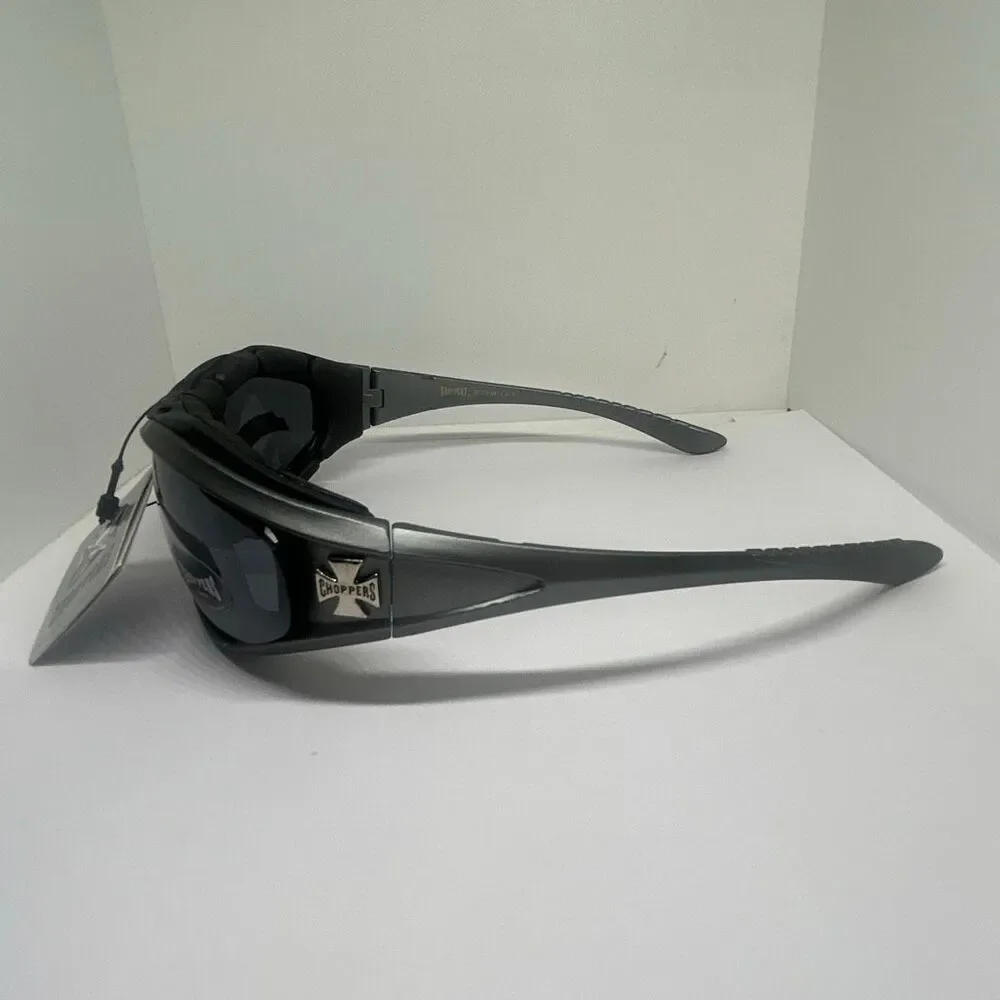 Choppers Wrap Around Sunglasses Foam Lined UV400 Protection
